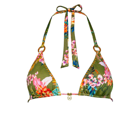 Watercult Sunset Florals Triangle Bikini Top