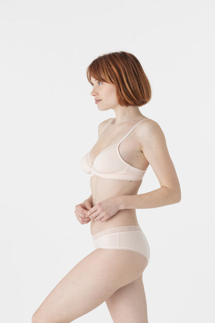 Peppermint plus size underwire bra made from plant-based fibres
