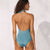 Watercult Shimmering Solids Padded Halter Swimsuit