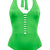 Watercult Shimmering Solids Padded Halter Swimsuit