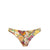 Floral patterned bikini bottom on a white background