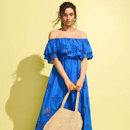 Watercult Dolce Lemon Cotton Beach Dress