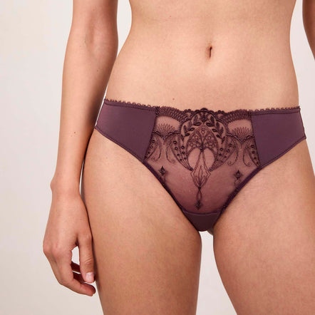 Lace lingerie set in a neutral setting