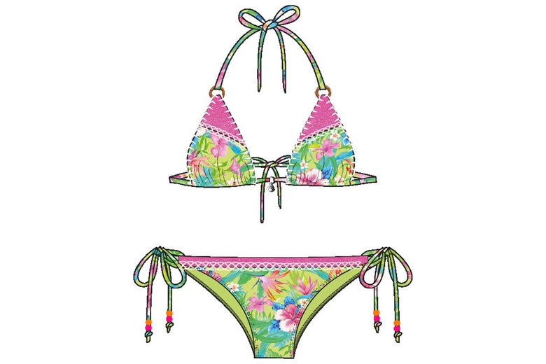 Banana Moon Lindostora Palm Triangle Bikini Set