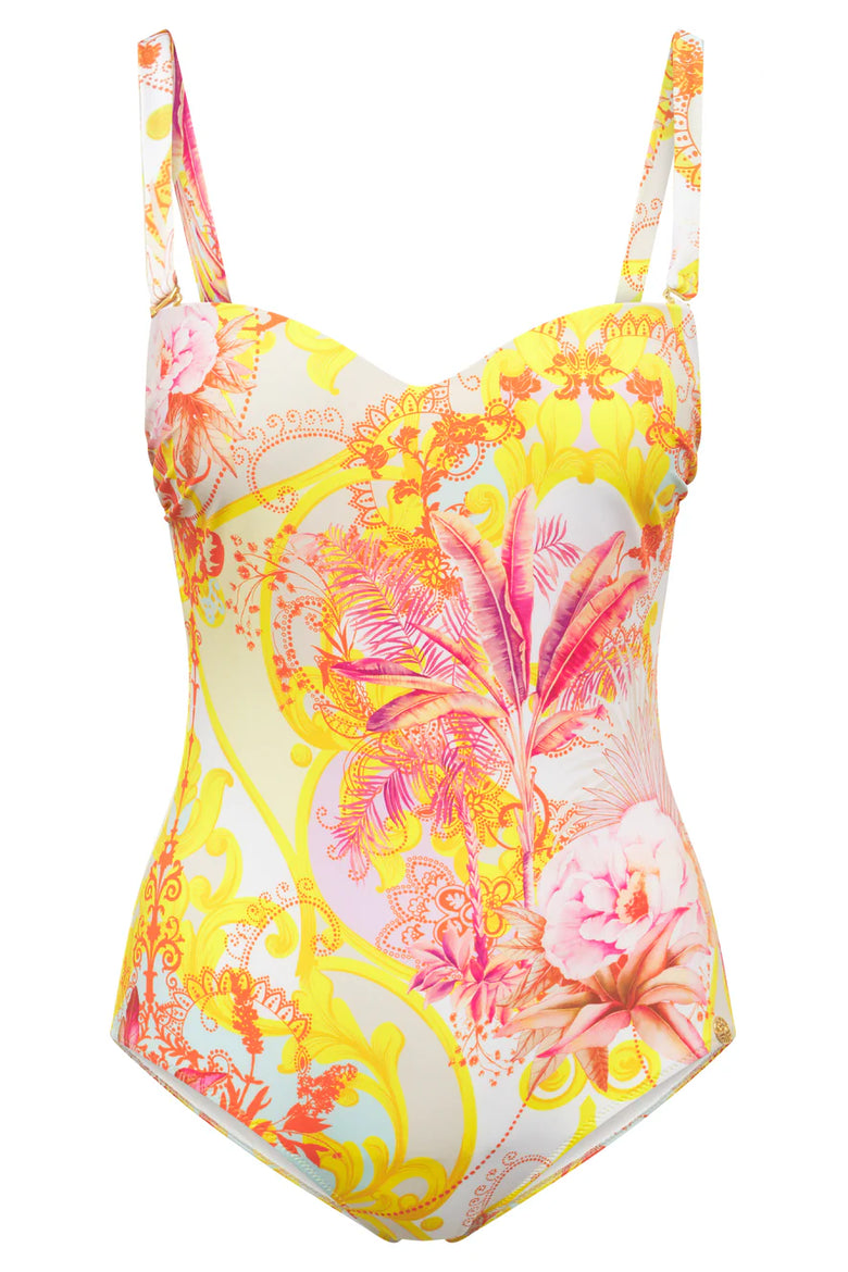 Feraud Palm Beach Strapless 1 Piece Swimsuit