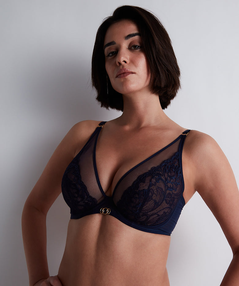 Aubade Feeling Myself Lace Wired Plunge Bra