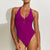 Maryan Mehlhorn Honesty Halter Plunge Swimsuit