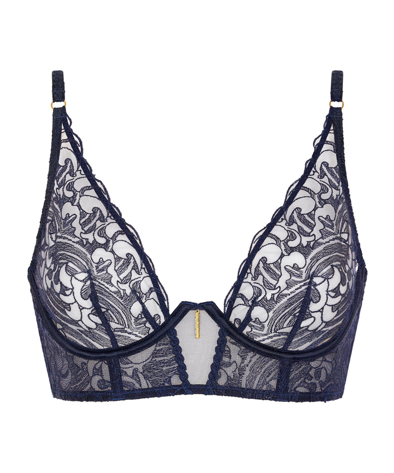 Aubade Satin Memories Long Line Wired Bra