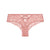 Pink tie-dye thong on a white background