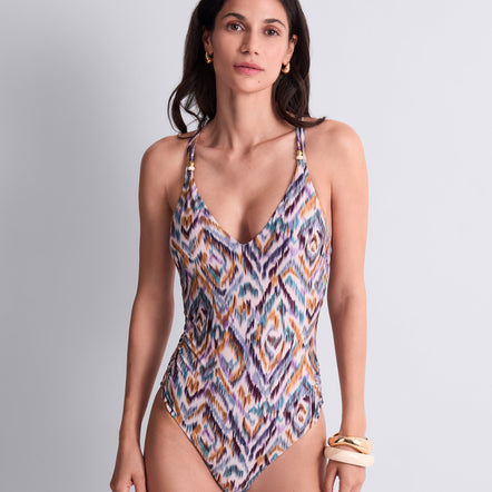 Aubade Aurora Sands Plunge One Piece Swimsuit