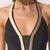 Maryan Mehlhorn Module Halter Plunge One Piece Swimsuit