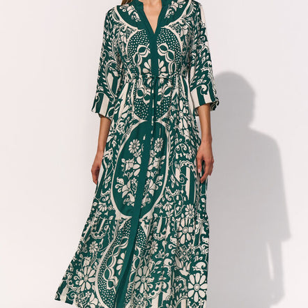 Maryan Mehlhorn Halcyon Cotton and Silk Beach Maxi Dress
