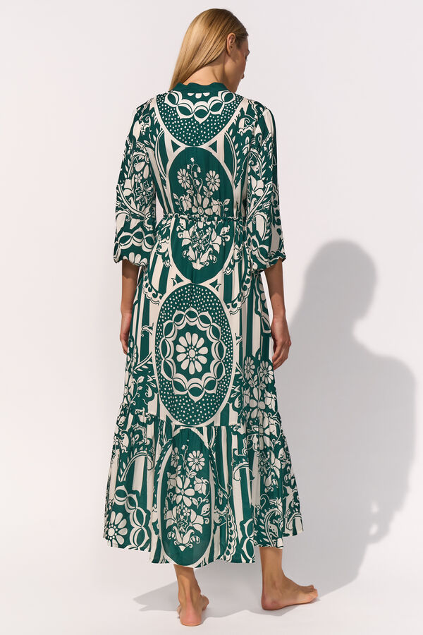 Maryan Mehlhorn Halcyon Cotton and Silk Beach Maxi Dress