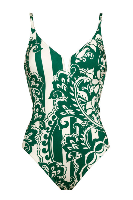 Maryan Mehlhorn Padded Plunge Swimsuit