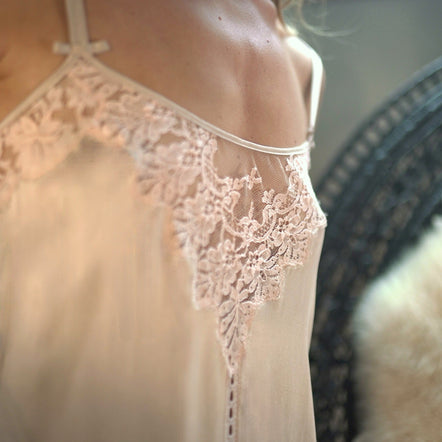 Shell Belle Florrie Silk and Lace Chemise