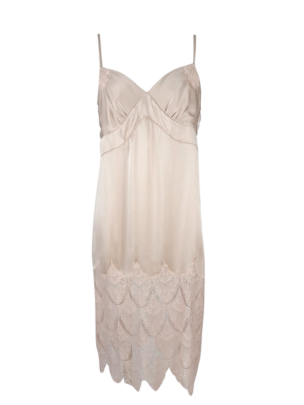 Shell Belle Couture Gatsby Silk and Lace Slip Dress
