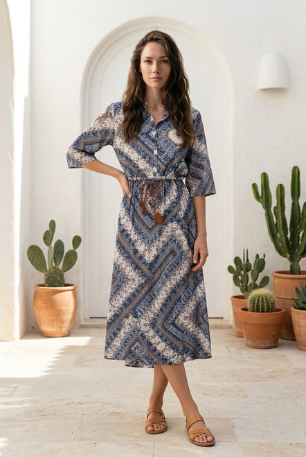 Miss Bikini Etnico Cotton Long Beach Dress