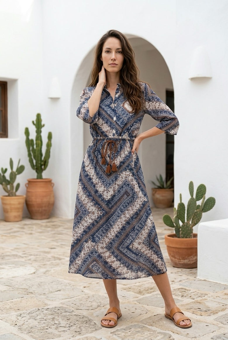 Miss Bikini Etnico Cotton Long Beach Dress