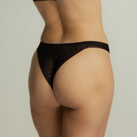 Tanga taille haute en coton - Lingerie made in France – House of Marlow