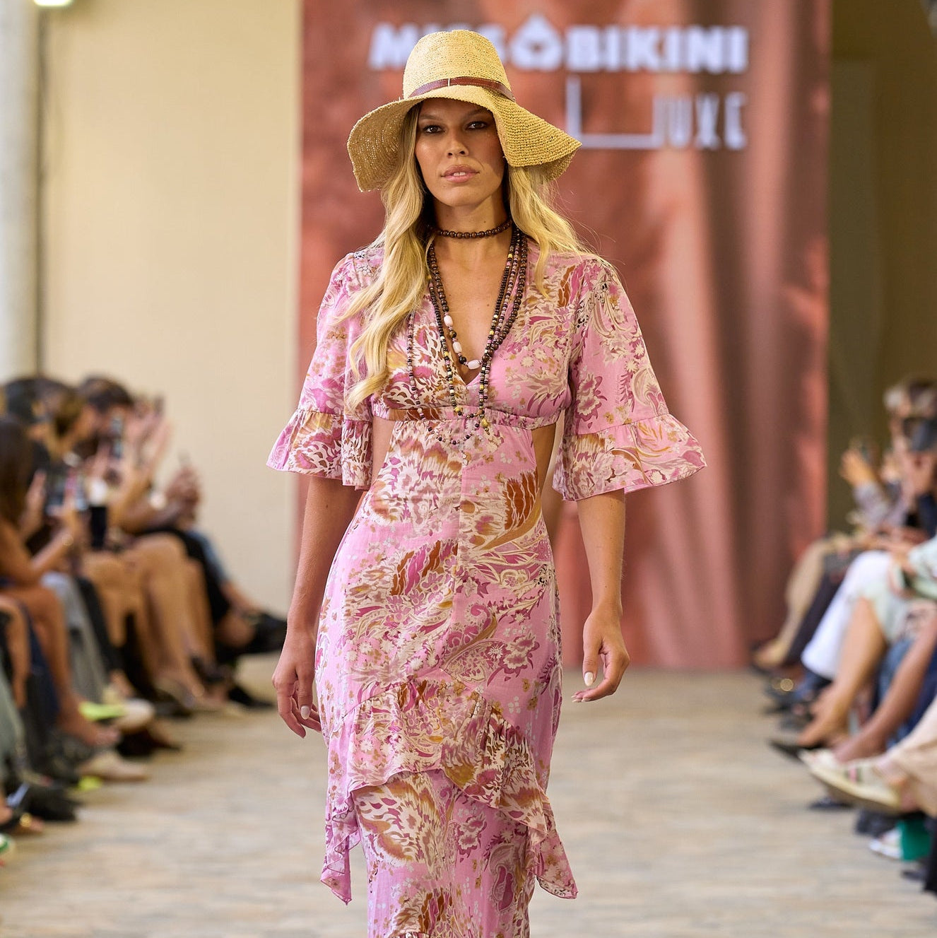 Miss Bikini Acquerello Luxury Long Beach Dress S / Pink Miss Bikini Acquerello Luxury Long Beach Dress S / Pink