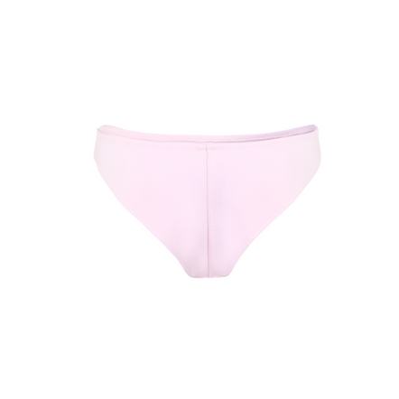 Pink bikini set on a white background
