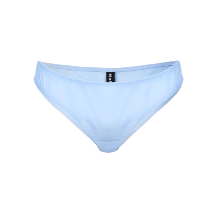 Light blue seamless thong on a white background