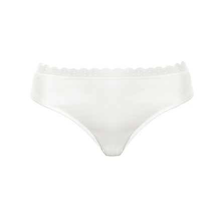 White bikini set on a white background