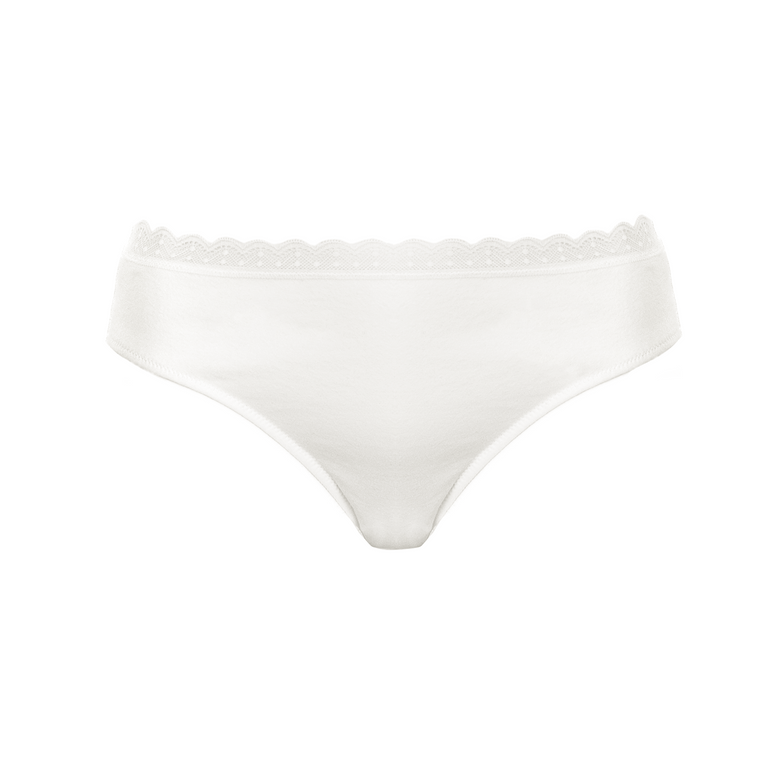 White bikini set on a white background