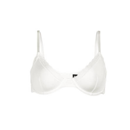 White bra cotton set on a white background