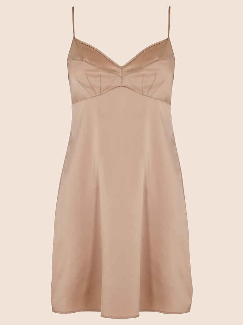 Parasol Rose Grace Silk Slip Chemise