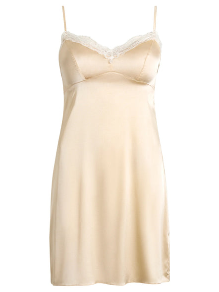 Parasol Rose Sophia Silk Slip Chemise
