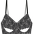 &Pomona Black Mandala Wired Balcony Bra