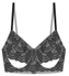 &Pomona Black Mandala Wired Balcony Bra