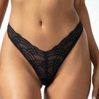 &Pomona Black Mandala Thong