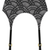 &Pomona Black Mandala Suspender Belt