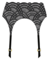 &Pomona Black Mandala Suspender Belt