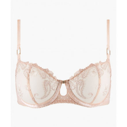 Lace bra on a white background