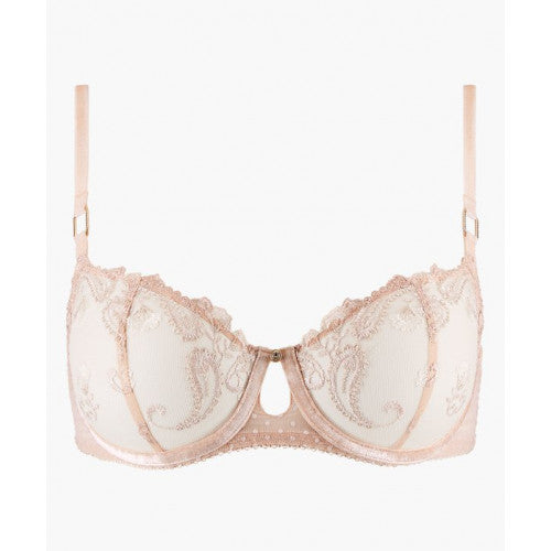 Lace bra on a white background