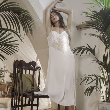 Shell Belle Couture Florence Silk Long Nightdress