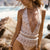 Watercult Coastal Bohemia Deep One Piece Plunge Swimsuit