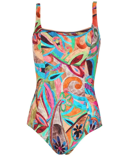 Red Point Abby Square Neck One Piece Swimsuit