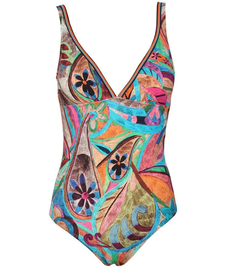 Red Point Abby Plunge 1 Piece Swimsuit