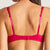 Red bra on a plain background