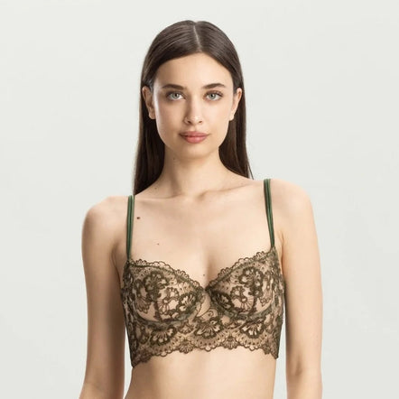 I.D. Sarrieri Blossomfall Lace Long Line Balcony Bra