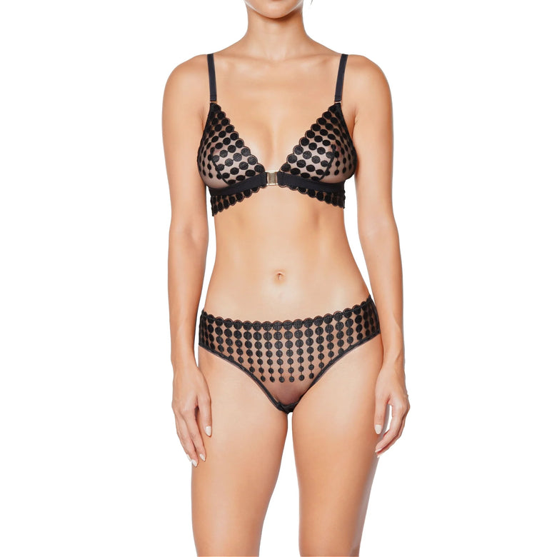 Huit Deco Dots Lace Bralette