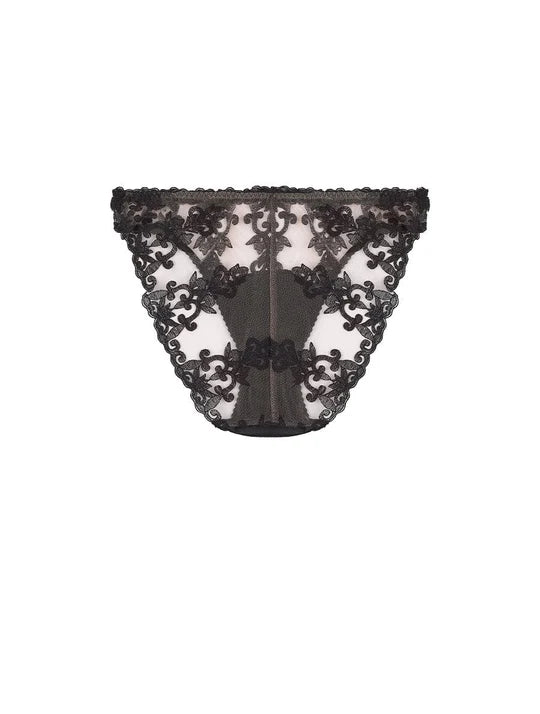 Fleur Of England Onyx Lace Brief
