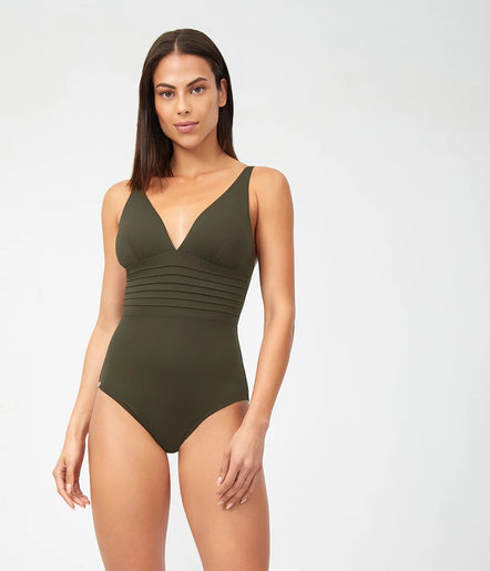 Nuria Ferrer Olivia Plunge One Piece Swimsuit