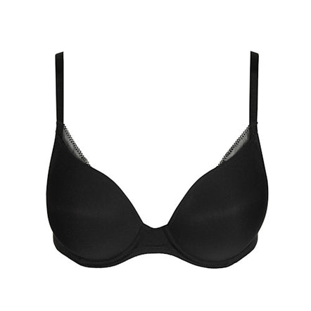 Black bra on a white background