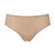 Beige high-waisted bikini bottom on a white background