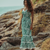 Marjolaine Cyanne Cotton and Silk Long Beachdress